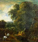 Corneille Huysmans Landscape with a Horseman in a Clearing Spain oil painting reproduction